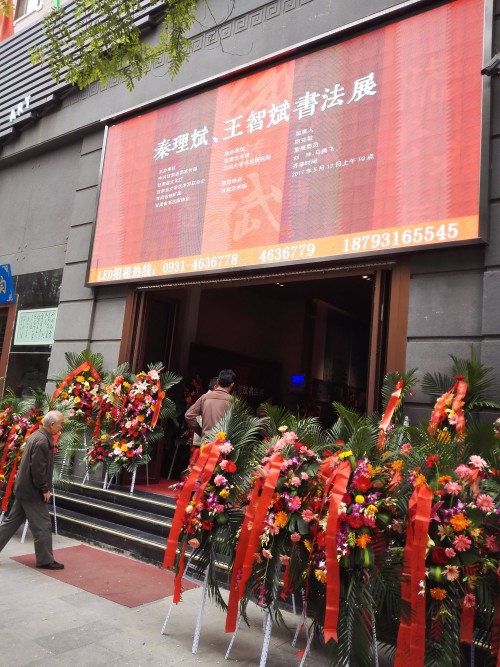 秦理斌王智斌书法展在甘肃省艺术馆展出